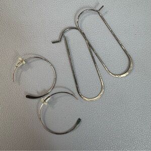 Elegant Silver Hoop Earrings